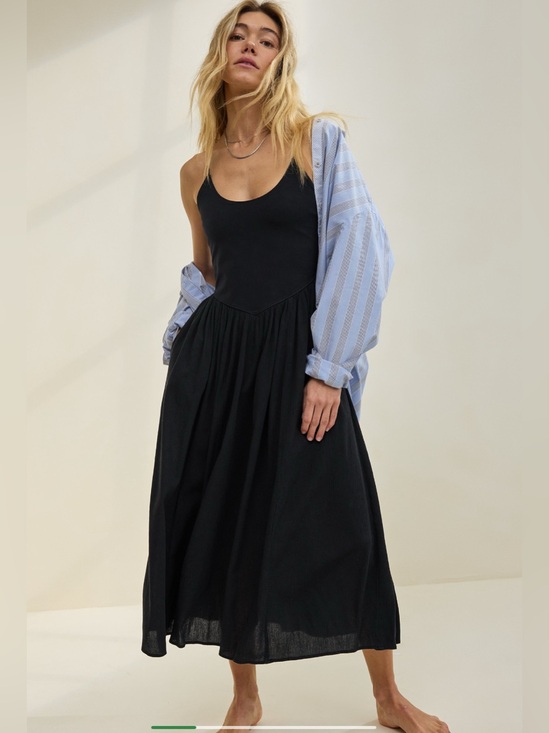 aerie Dresses & Skirts - Aerie At The Barre Midi Dress True Black Small